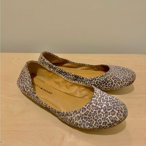 Lucky brand leopard ballet flats.